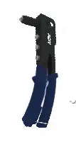 APT 9.5-inch hand riveter with blue and black handle