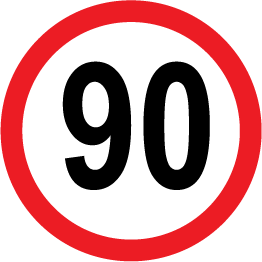 90 Cm Round Signs 031 90 speed