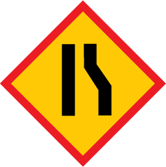 90 Cm Triangle Sign 094 Road Narrows