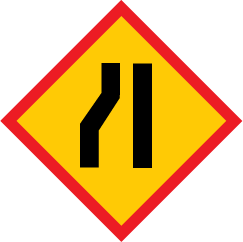 90 Cm Triangle Sign 094 Road Narrows